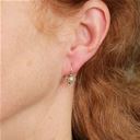 Granulated Stone Earring